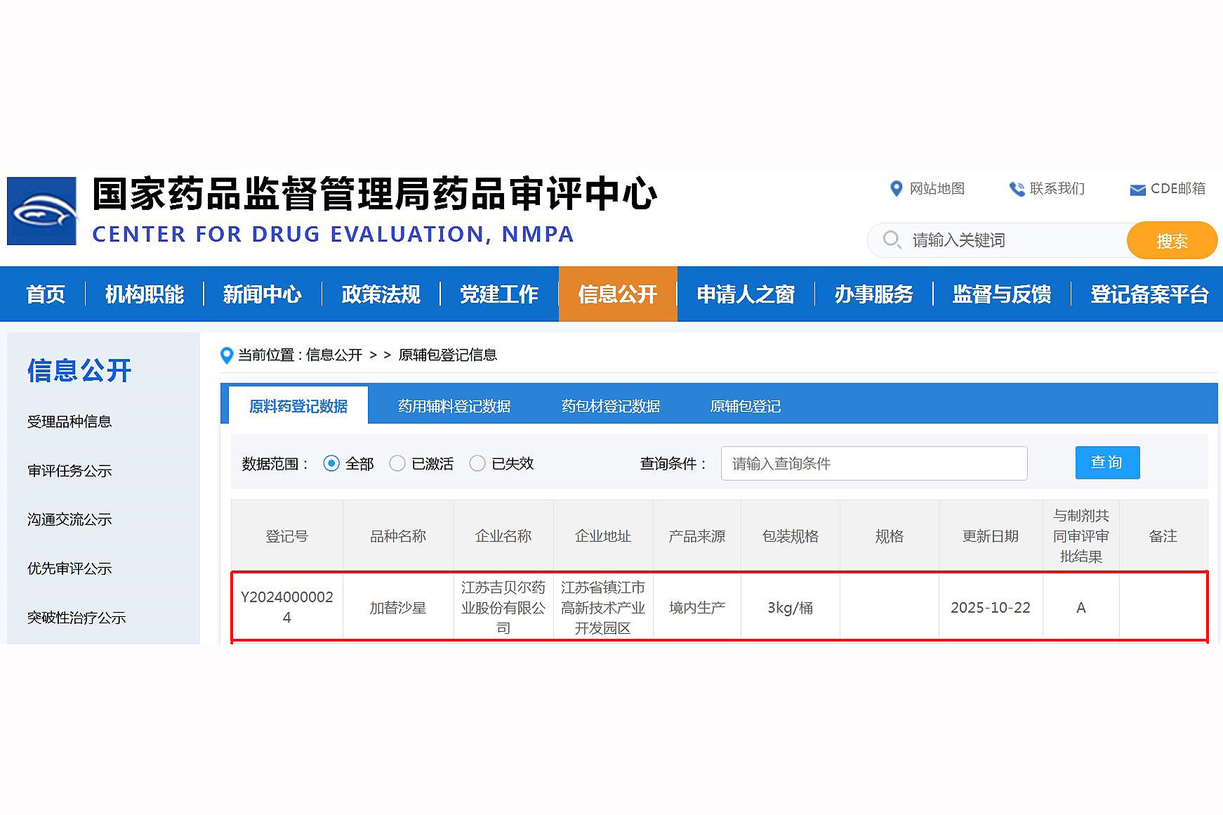 【喜报！亚星管理网药业化学原料药加替沙星上市申请获批】的配图